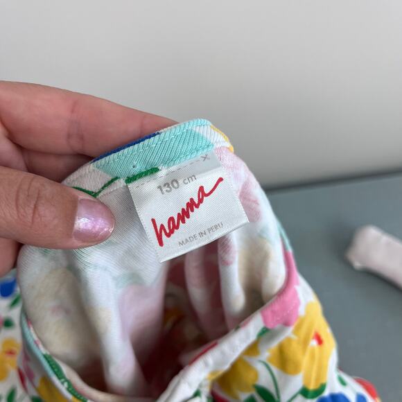 Hanna Andersson Short Sleeve Floral Play Dress 130 cm 8 - Picture 4 of 6